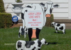 Cow Theme Sign