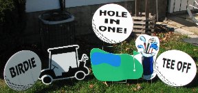 2D Golf Signs