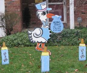 Michael John's Birth Announcement Stork