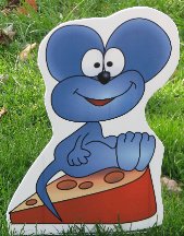 2D Mouse On Cheese Wedge