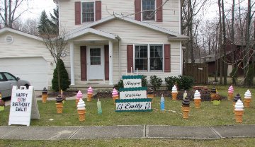 Ice Cream Cone Display