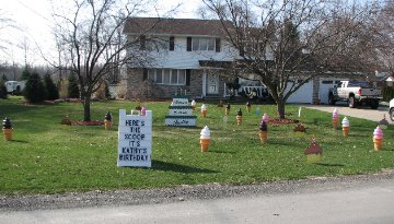 Ice Cream Cone Display