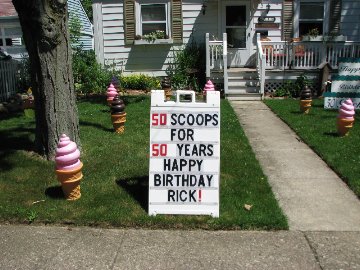 Ice Cream Cone Display