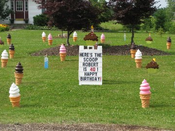 Ice Cream Cone Display