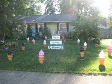 Ice Cream Cone Display