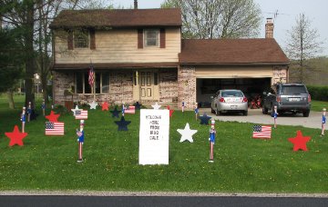 3D/2D Patriotic Display