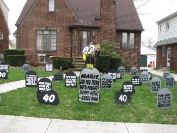 Wacky Tombstones Full Display